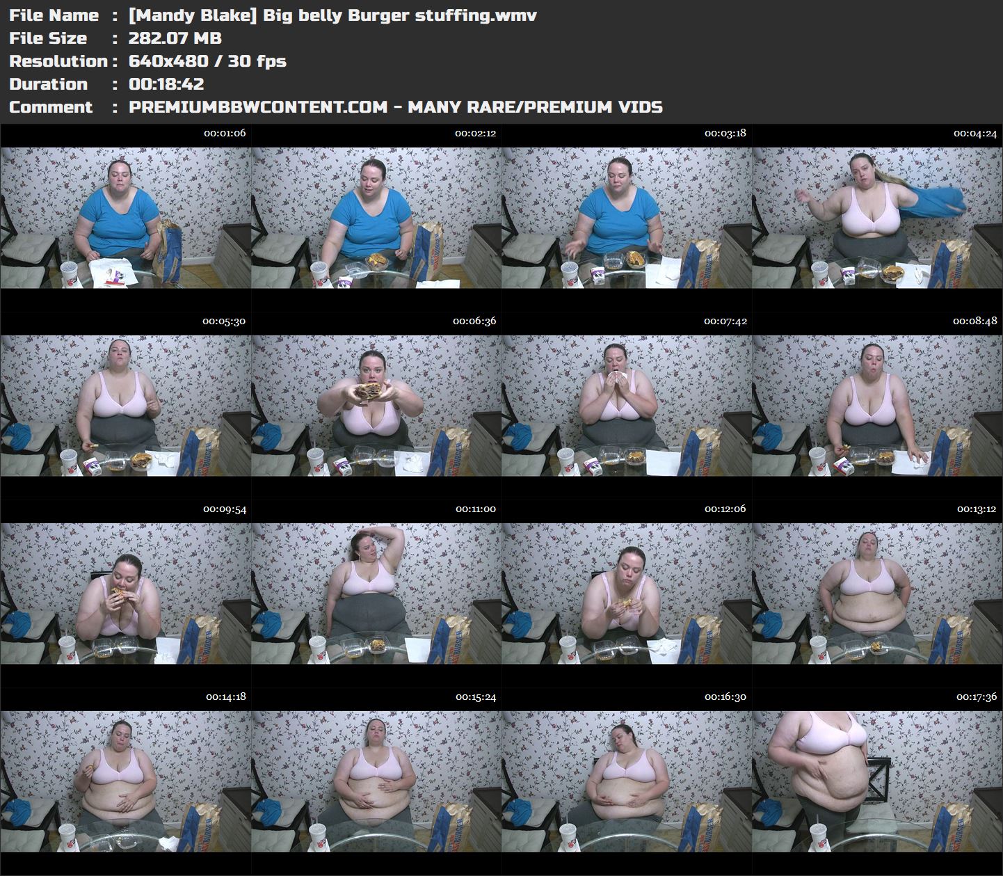 [Mandy Blake] Big belly Burger stuffing thumbnails