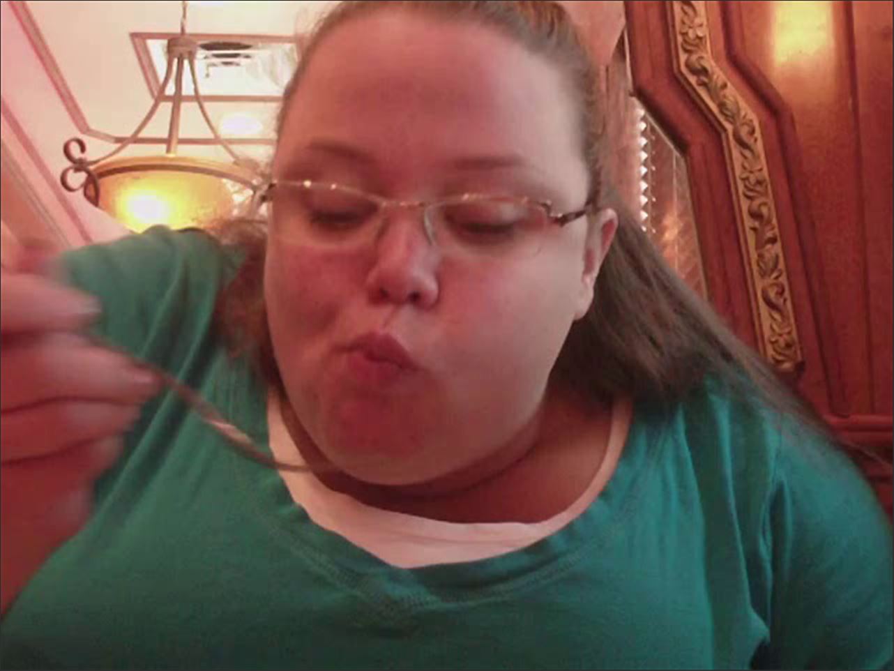 [Mandy Blake] Big belly in buffet