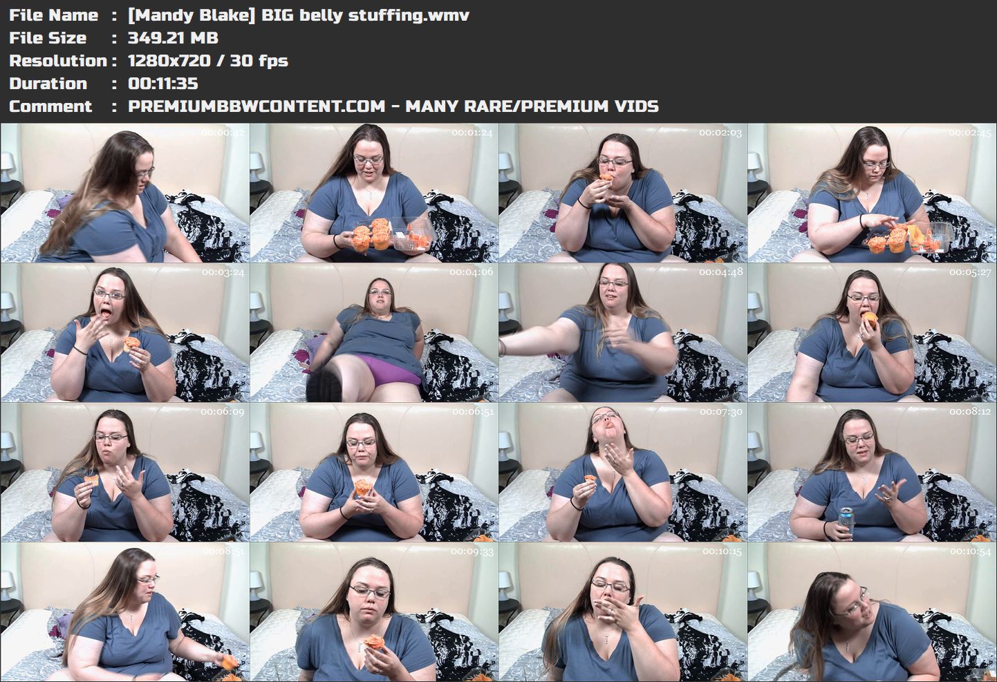 [Mandy Blake] BIG belly stuffing thumbnails