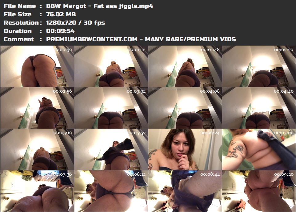 BBW Margot - Fat ass jiggle thumbnails