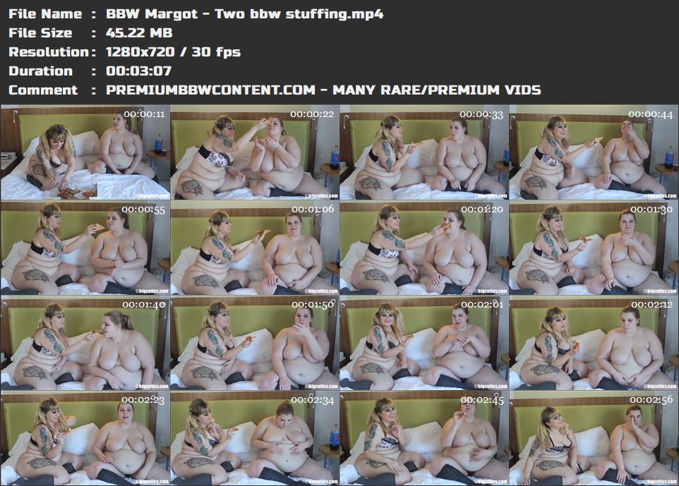 BBW Margot - Two bbw stuffing thumbnails