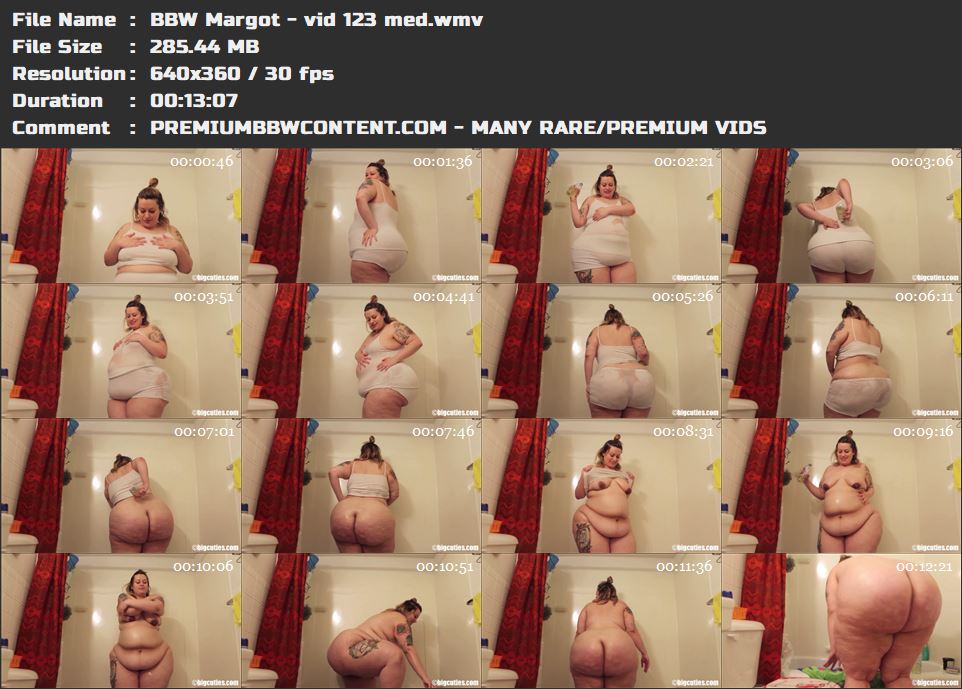 BBW Margot - vid 123 med thumbnails