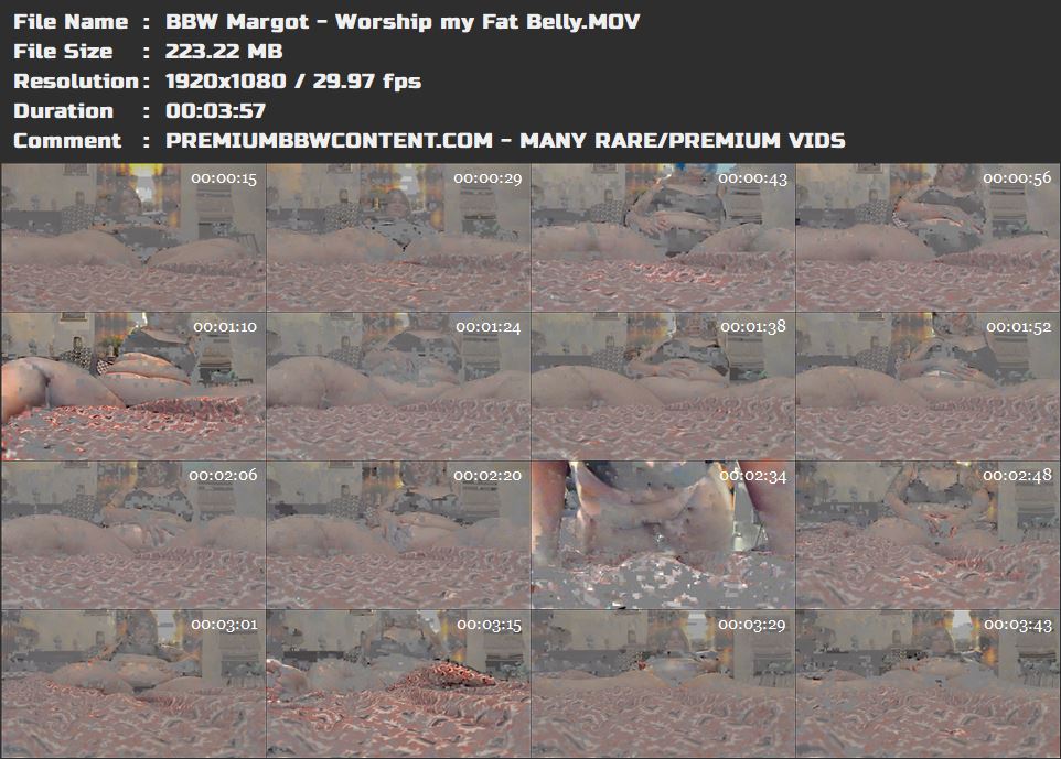 BBW Margot - Worship my Fat Belly thumbnails