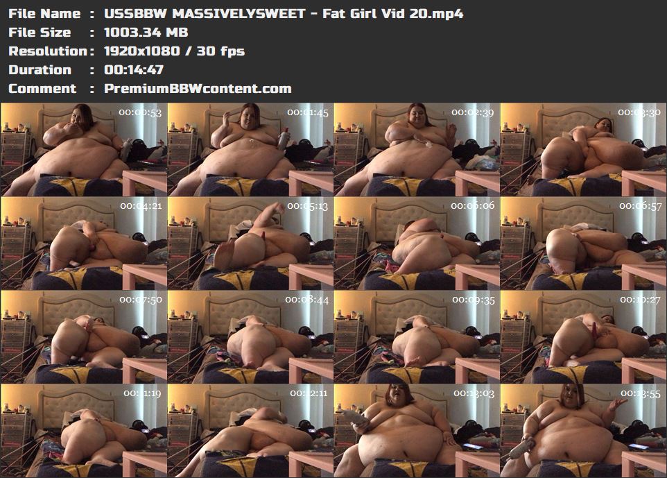 USSBBW MASSIVELYSWEET - Fat Girl Vid 20 thumbnails