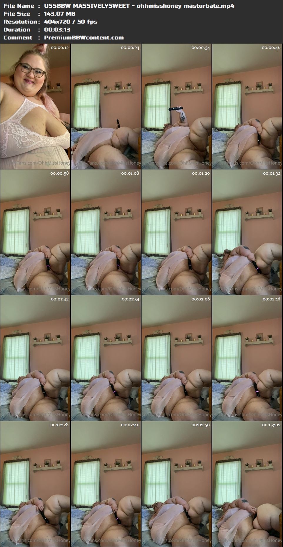 USSBBW MASSIVELYSWEET - ohhmisshoney masturbate thumbnails