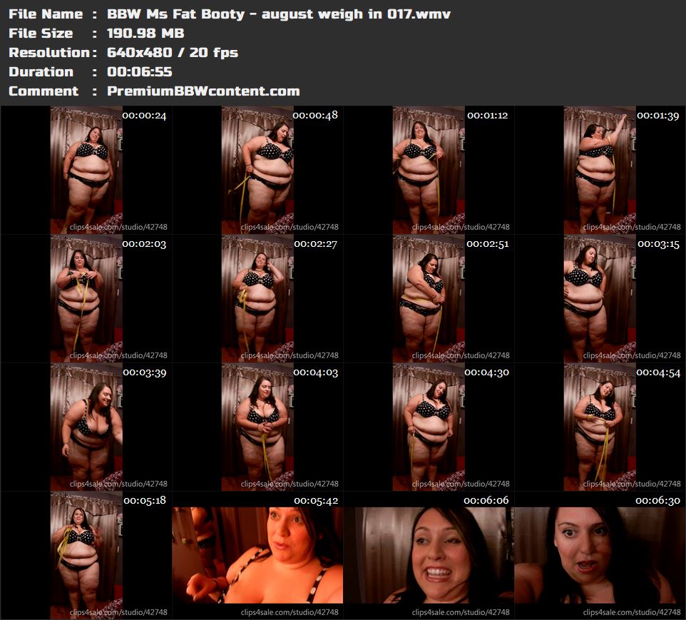 BBW Ms Fat Booty - august weigh in 017 thumbnails