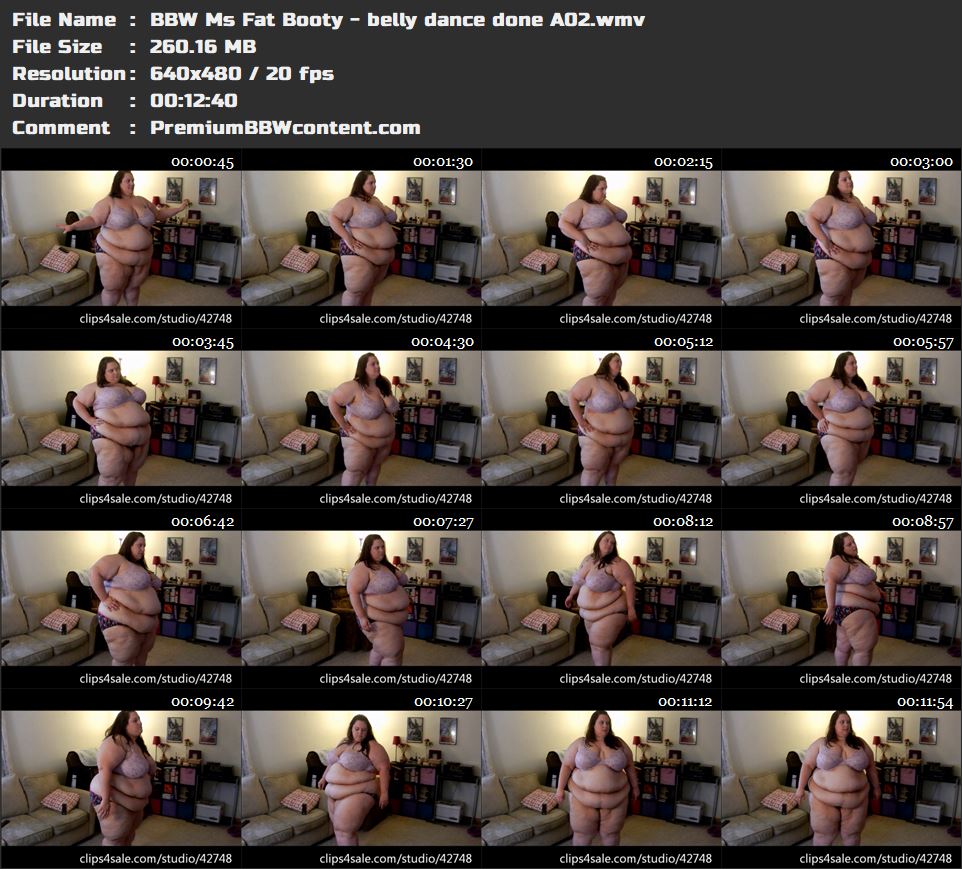 BBW Ms Fat Booty - belly dance done A02 thumbnails
