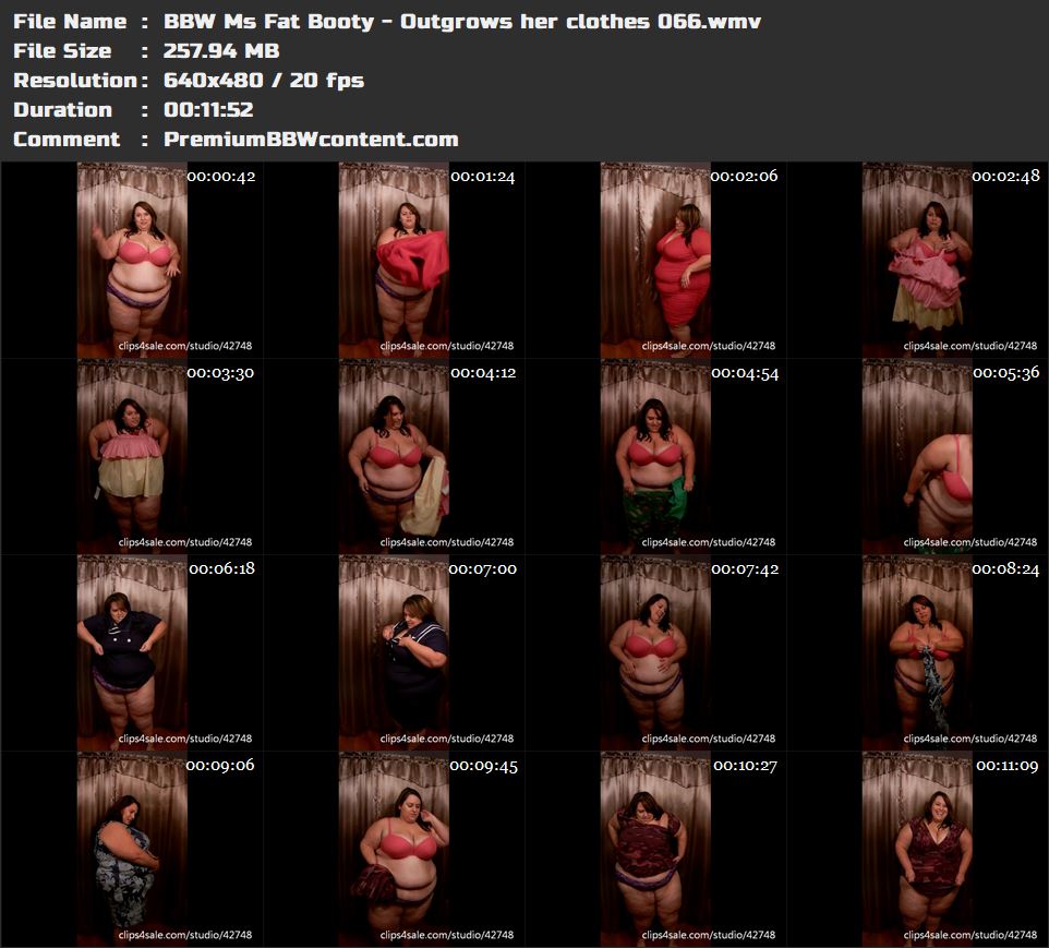 BBW Ms Fat Booty - Outgrows her clothes 066 thumbnails