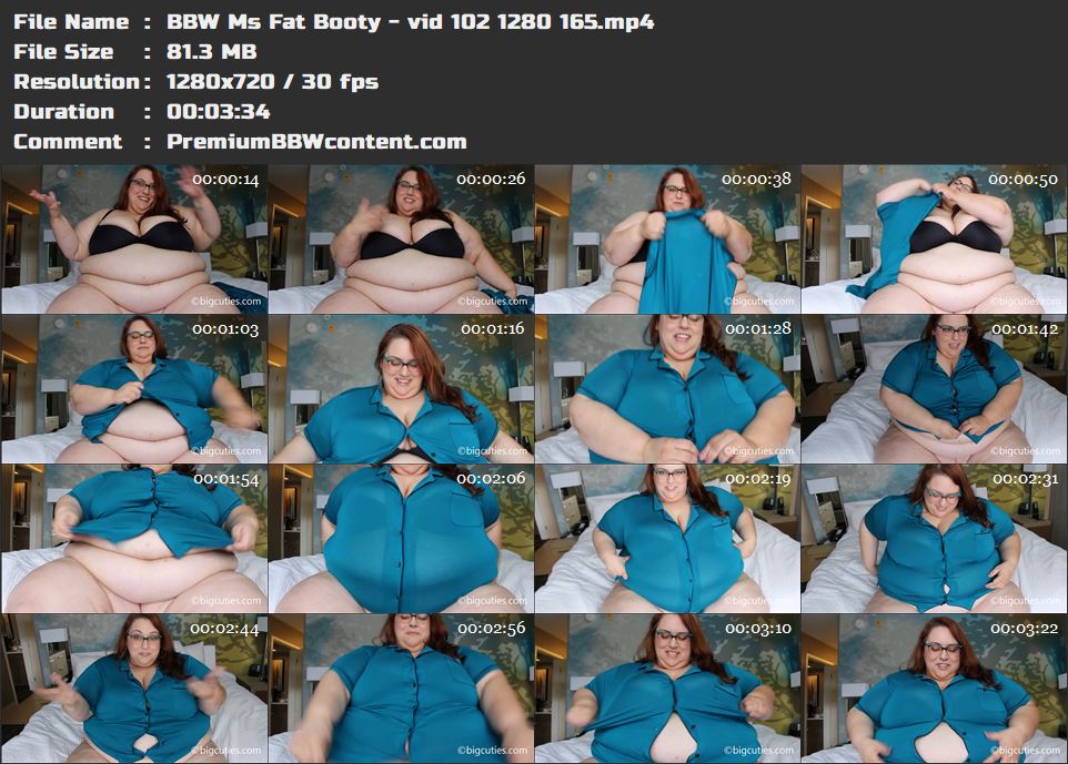 BBW Ms Fat Booty - vid 102 1280 165 thumbnails
