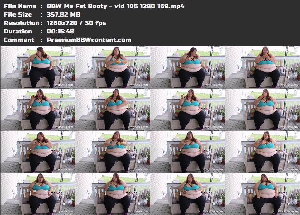 BBW Ms Fat Booty - vid 106 1280 169 thumbnails