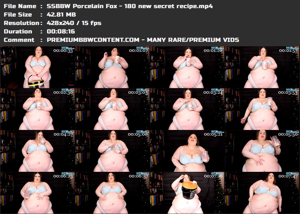 SSBBW Porcelain Fox - 180 new secret recipe thumbnails