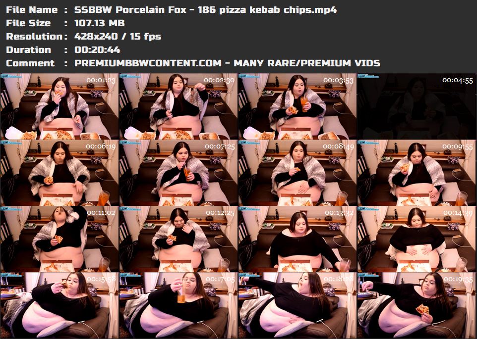 SSBBW Porcelain Fox - 186 pizza kebab chips thumbnails