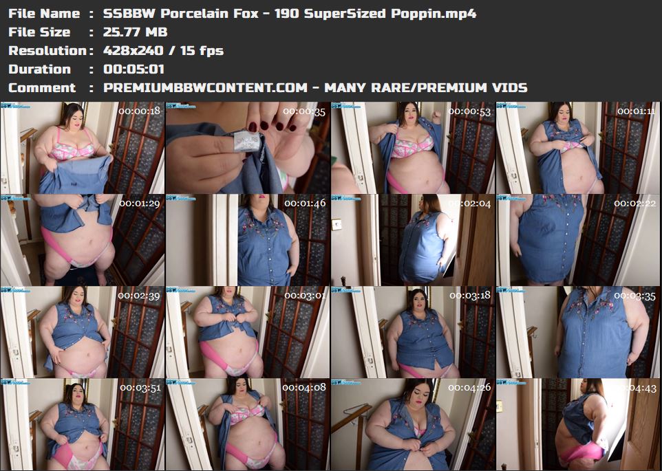 SSBBW Porcelain Fox - 190 SuperSized Poppin thumbnails