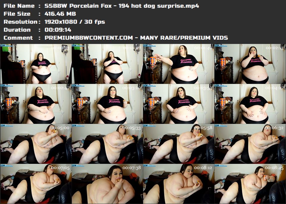 SSBBW Porcelain Fox - 194 hot dog surprise thumbnails