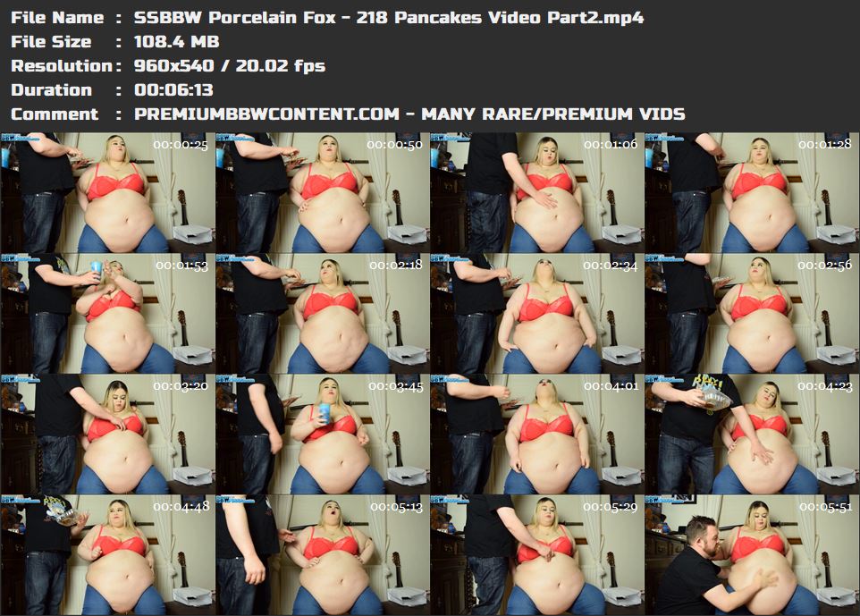 SSBBW Porcelain Fox - 218 Pancakes Video Part2 thumbnails