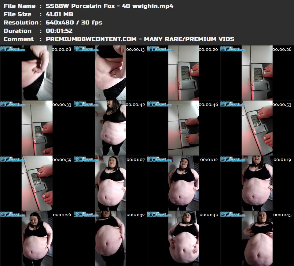 SSBBW Porcelain Fox - 40 weighin thumbnails
