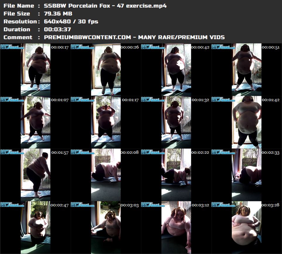 SSBBW Porcelain Fox - 47 exercise thumbnails