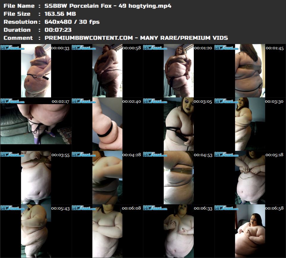 SSBBW Porcelain Fox - 49 hogtying thumbnails