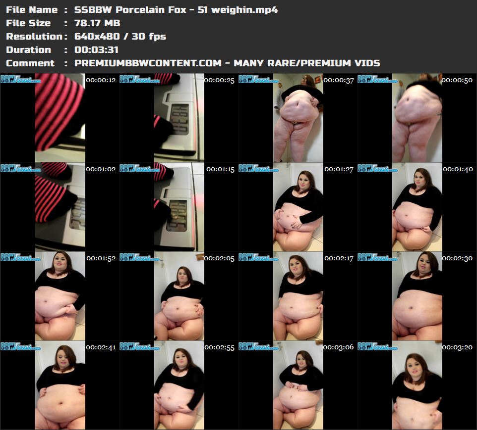 SSBBW Porcelain Fox - 51 weighin thumbnails