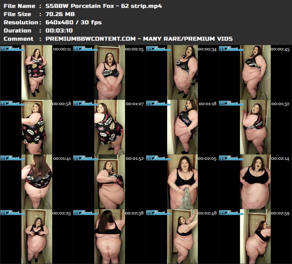 SSBBW Porcelain Fox - 62 strip thumbnails