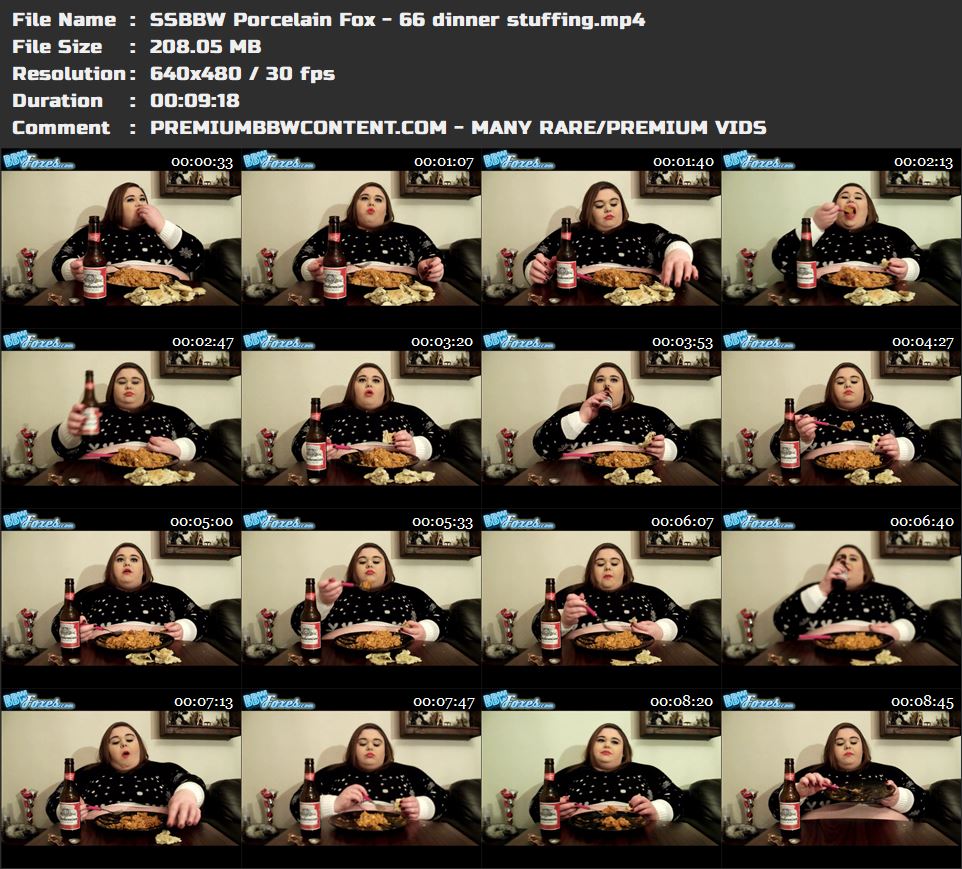 SSBBW Porcelain Fox - 66 dinner stuffing thumbnails
