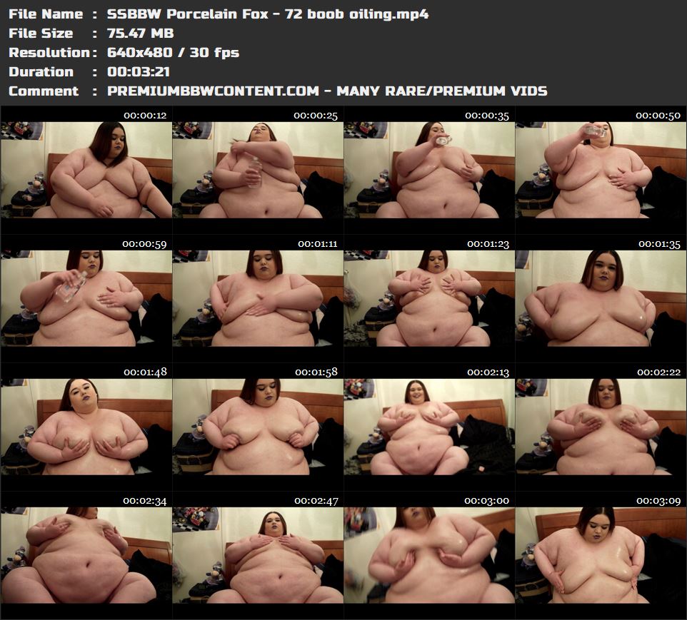 SSBBW Porcelain Fox - 72 boob oiling thumbnails