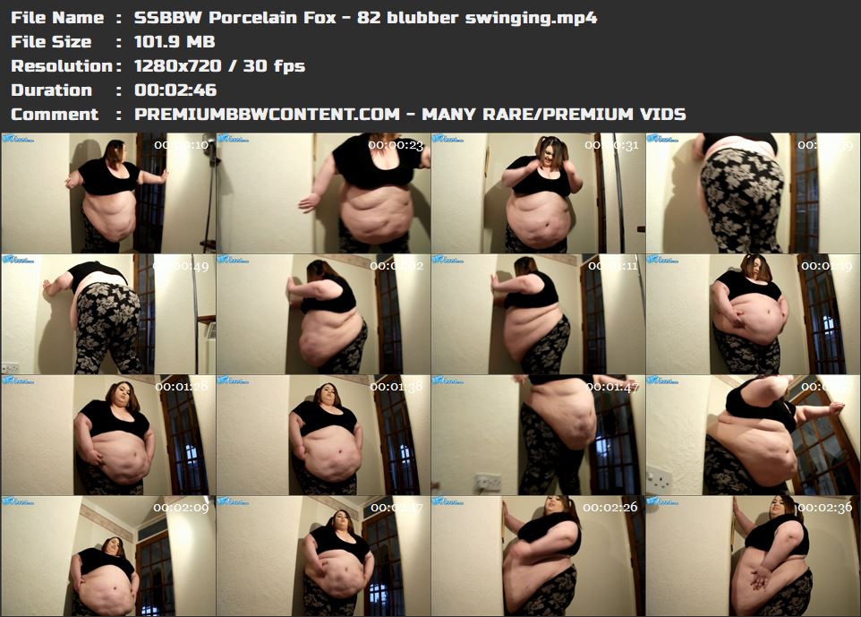 SSBBW Porcelain Fox - 82 blubber swinging thumbnails
