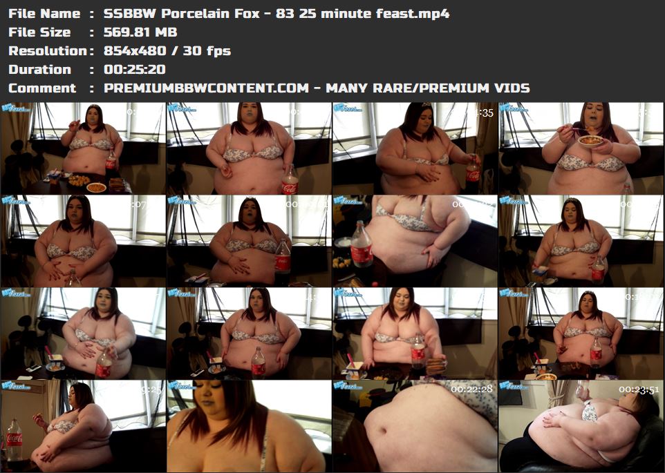 SSBBW Porcelain Fox - 83 25 minute feast thumbnails