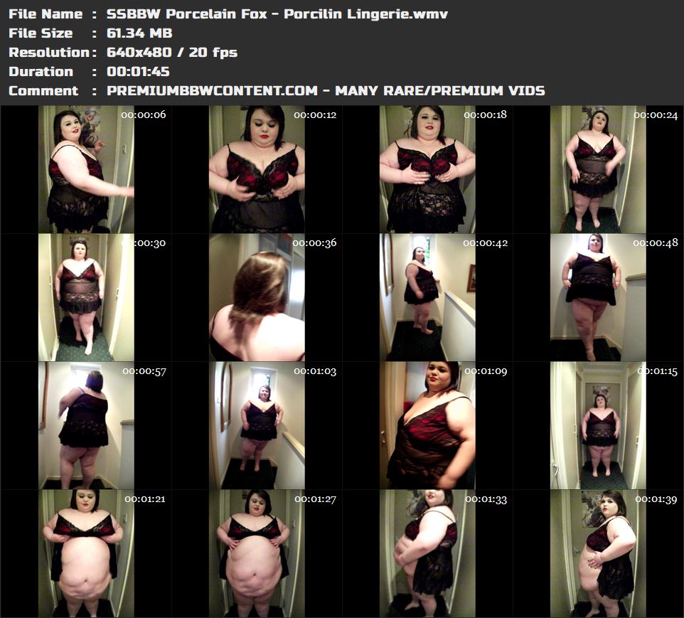 SSBBW Porcelain Fox - Porcilin Lingerie thumbnails