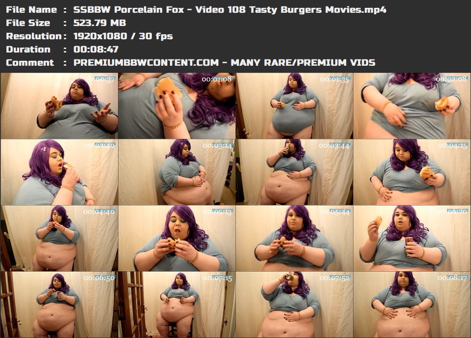 SSBBW Porcelain Fox - Video 108 Tasty Burgers Movies thumbnails