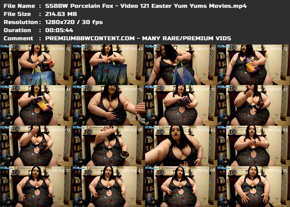 SSBBW Porcelain Fox - Video 121 Easter Yum Yums Movies thumbnails