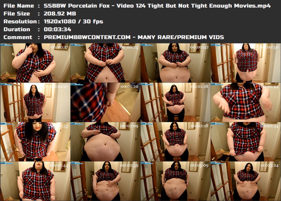 SSBBW Porcelain Fox - Video 124 Tight But Not Tight Enough Movies thumbnails
