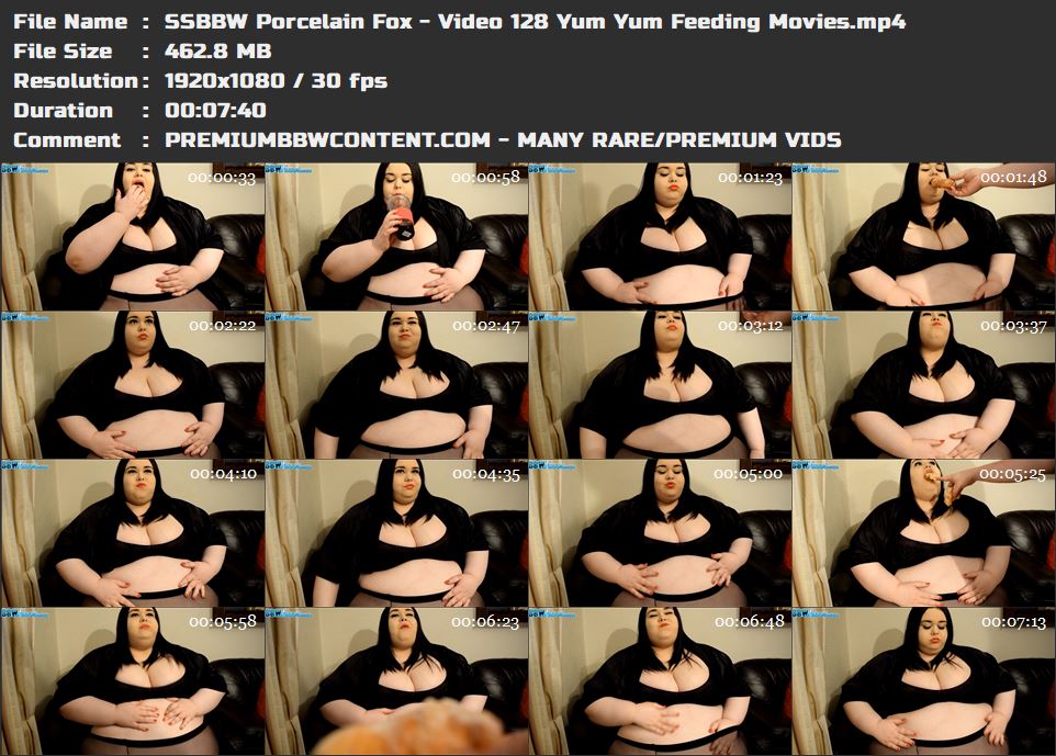 SSBBW Porcelain Fox - Video 128 Yum Yum Feeding Movies thumbnails