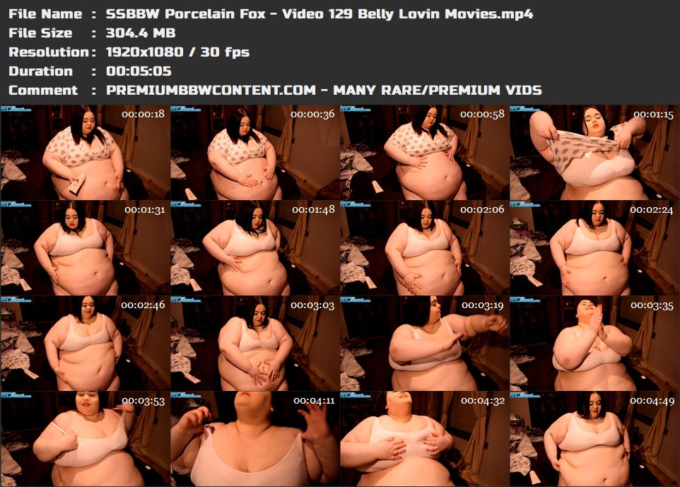 SSBBW Porcelain Fox - Video 129 Belly Lovin Movies thumbnails
