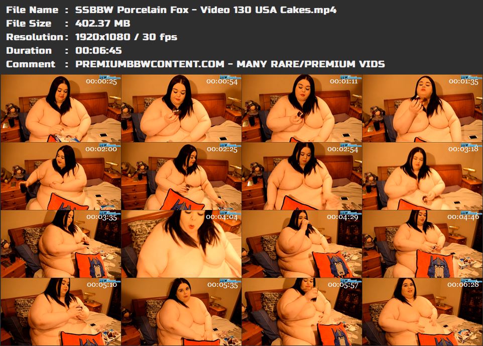 SSBBW Porcelain Fox - Video 130 USA Cakes thumbnails