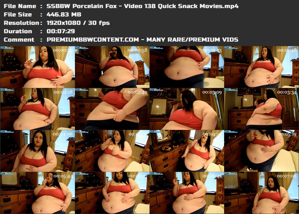 SSBBW Porcelain Fox - Video 138 Quick Snack Movies thumbnails