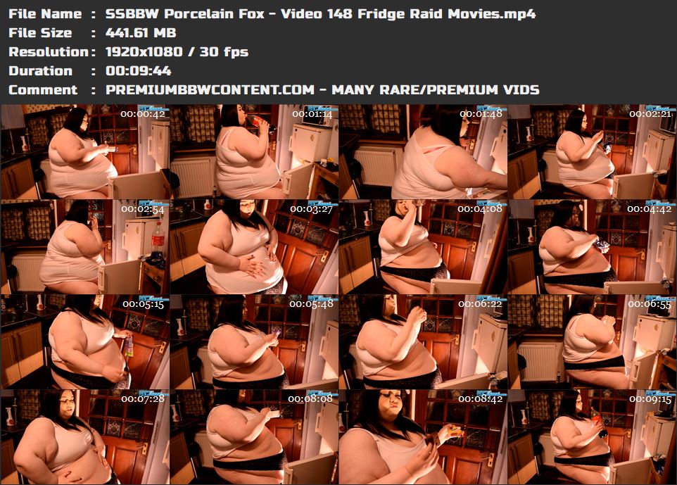 SSBBW Porcelain Fox - Video 148 Fridge Raid Movies thumbnails