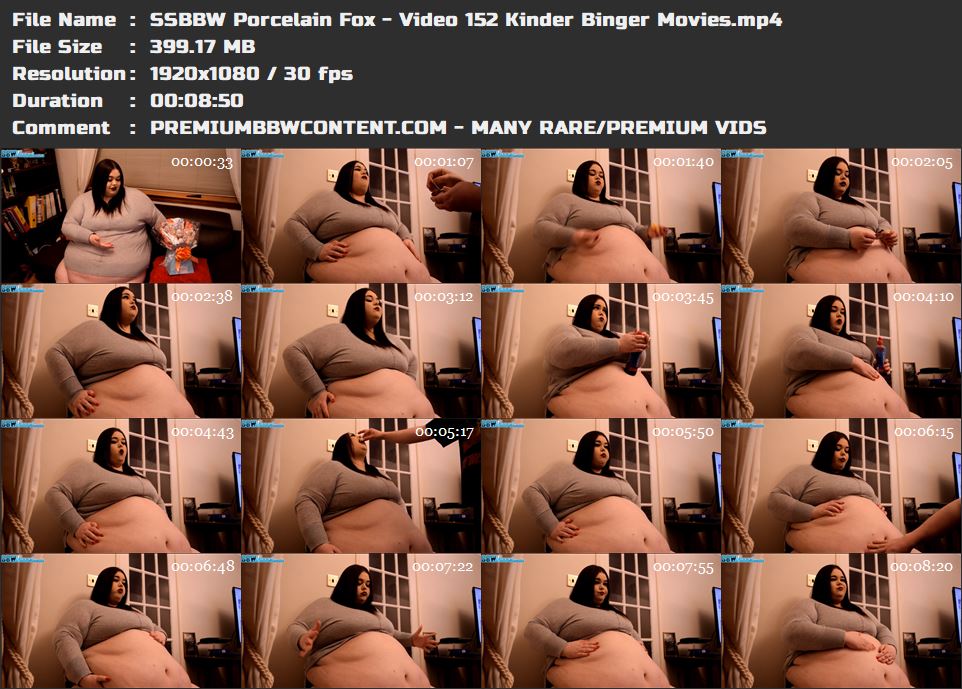 SSBBW Porcelain Fox - Video 152 Kinder Binger Movies thumbnails