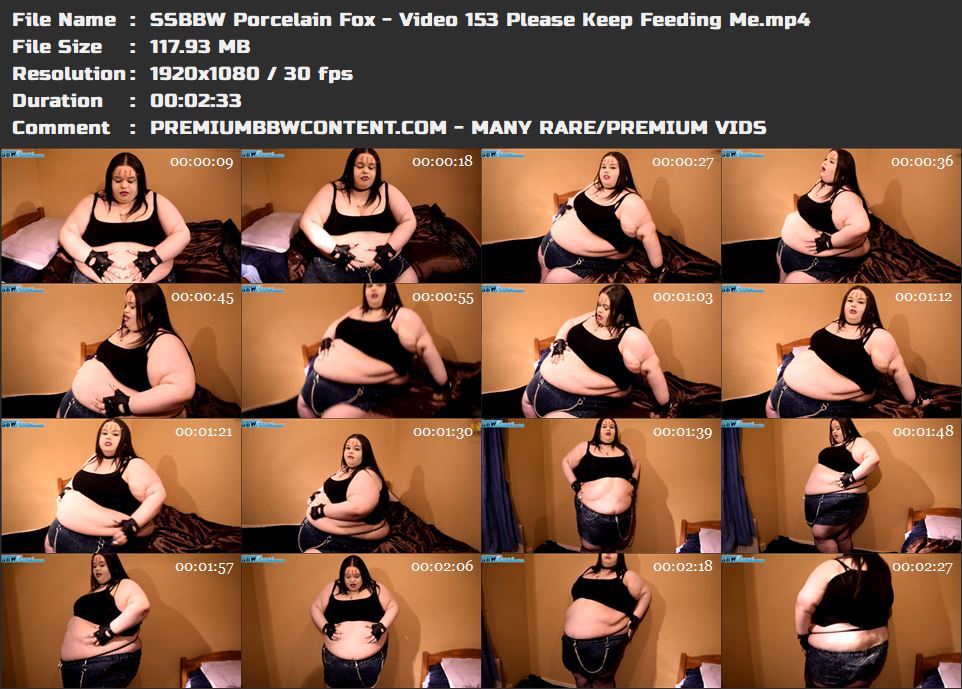 SSBBW Porcelain Fox - Video 153 Please Keep Feeding Me thumbnails