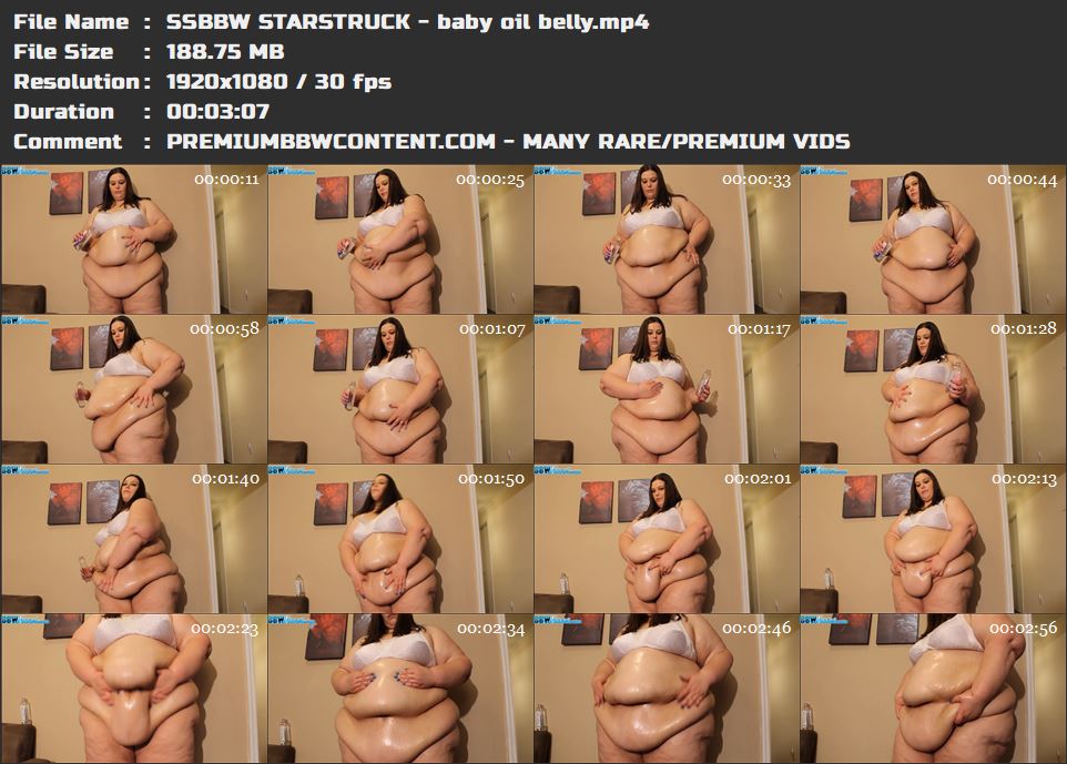 SSBBW STARSTRUCK - baby oil belly thumbnails