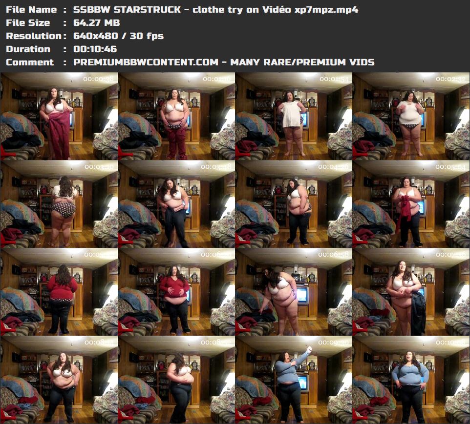 SSBBW STARSTRUCK - clothe try on VidÃ©o xp7mpz thumbnails