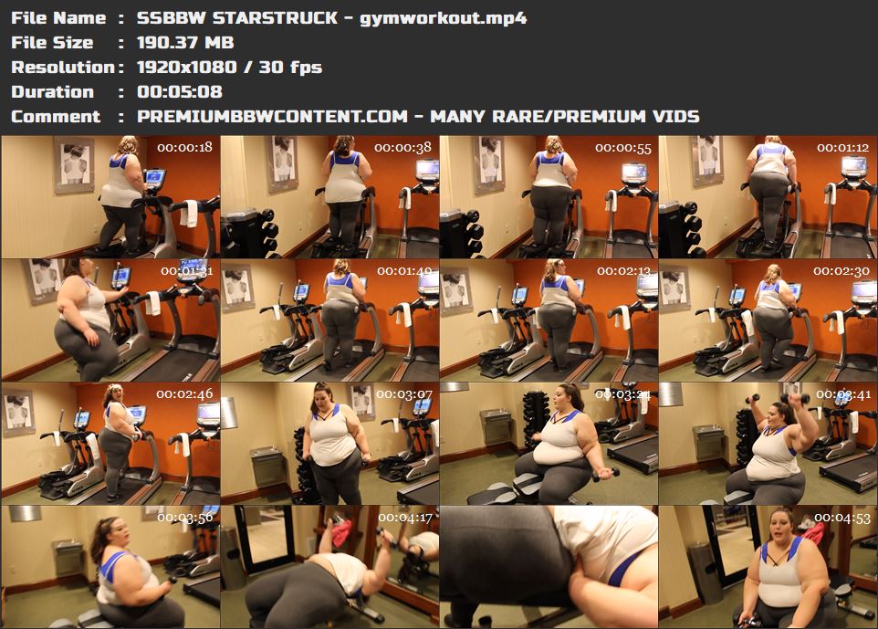 SSBBW STARSTRUCK - gymworkout thumbnails