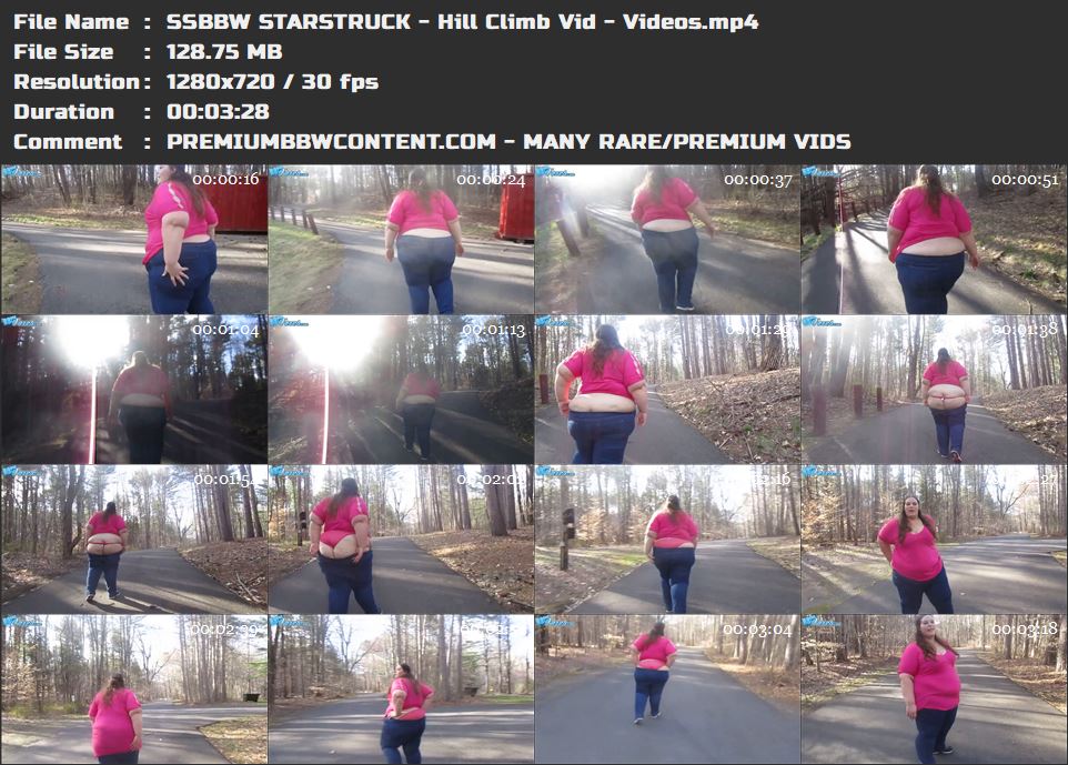 SSBBW STARSTRUCK - Hill Climb Vid - Videos thumbnails