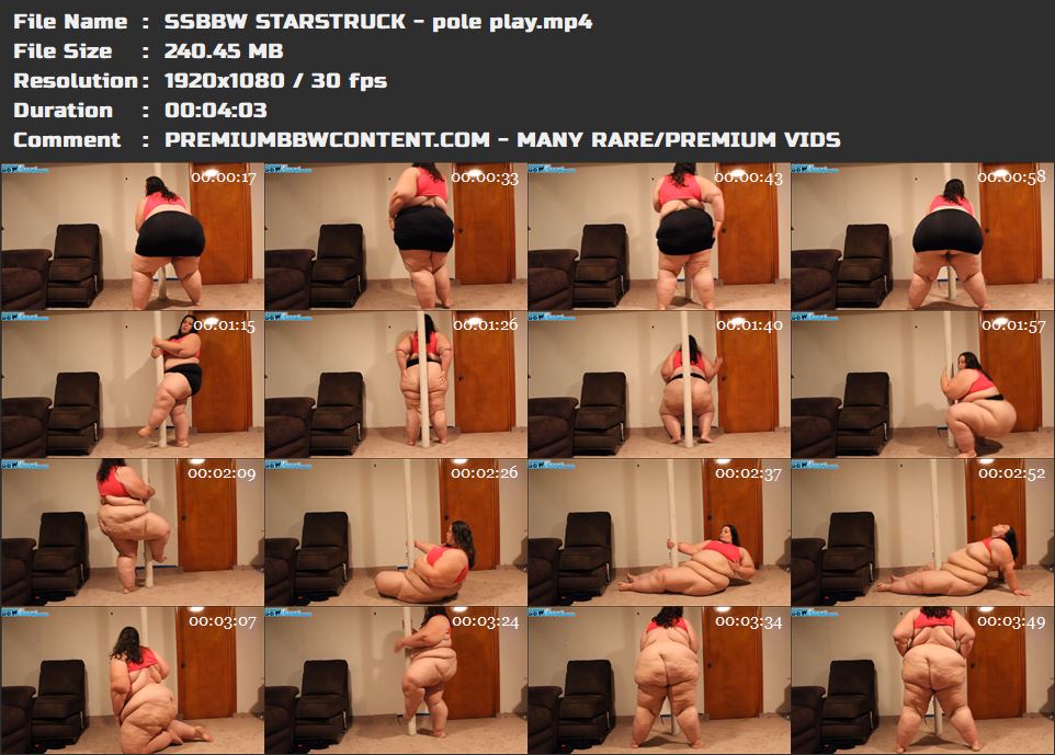 SSBBW STARSTRUCK - pole play thumbnails
