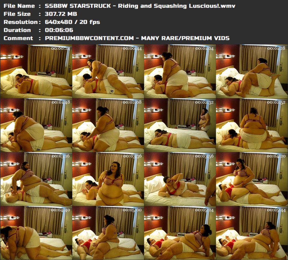 SSBBW STARSTRUCK - Riding and Squashing Luscious! thumbnails
