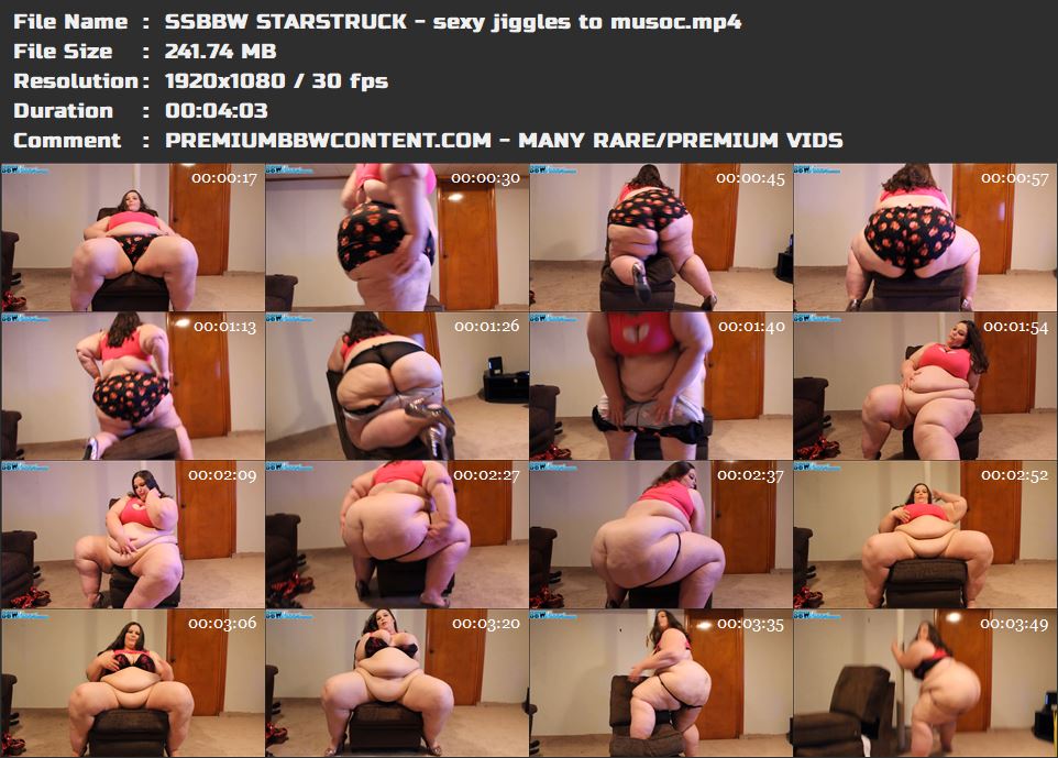 SSBBW STARSTRUCK - sexy jiggles to musoc thumbnails