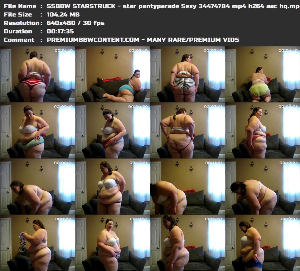 SSBBW STARSTRUCK - star pantyparade Sexy 34474784 mp4 h264 aac hq thumbnails