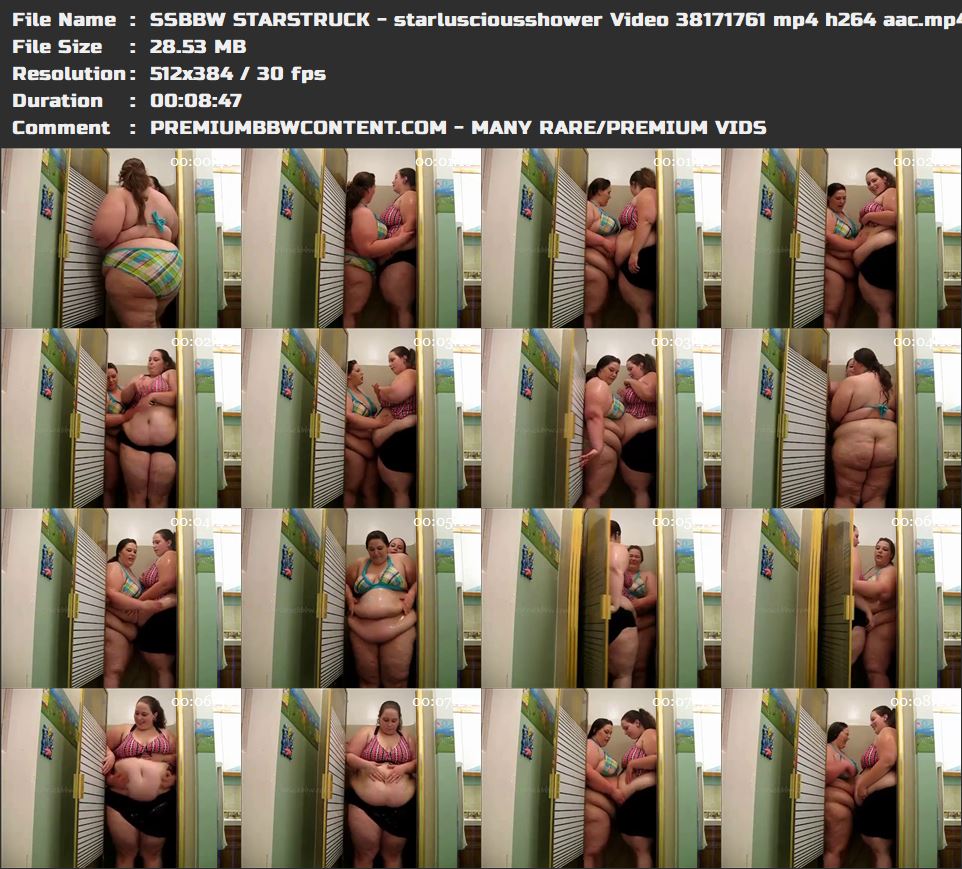 SSBBW STARSTRUCK - starlusciousshower Video 38171761 mp4 h264 aac thumbnails