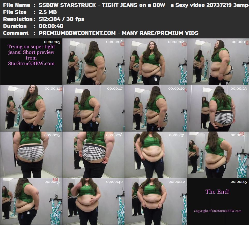 SSBBW STARSTRUCK - TIGHT JEANS on a BBW   a Sexy video 20737219 3amp4  thumbnails