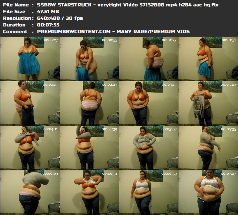 SSBBW STARSTRUCK - verytight VidÃ©o 57132808 mp4 h264 aac hq thumbnails